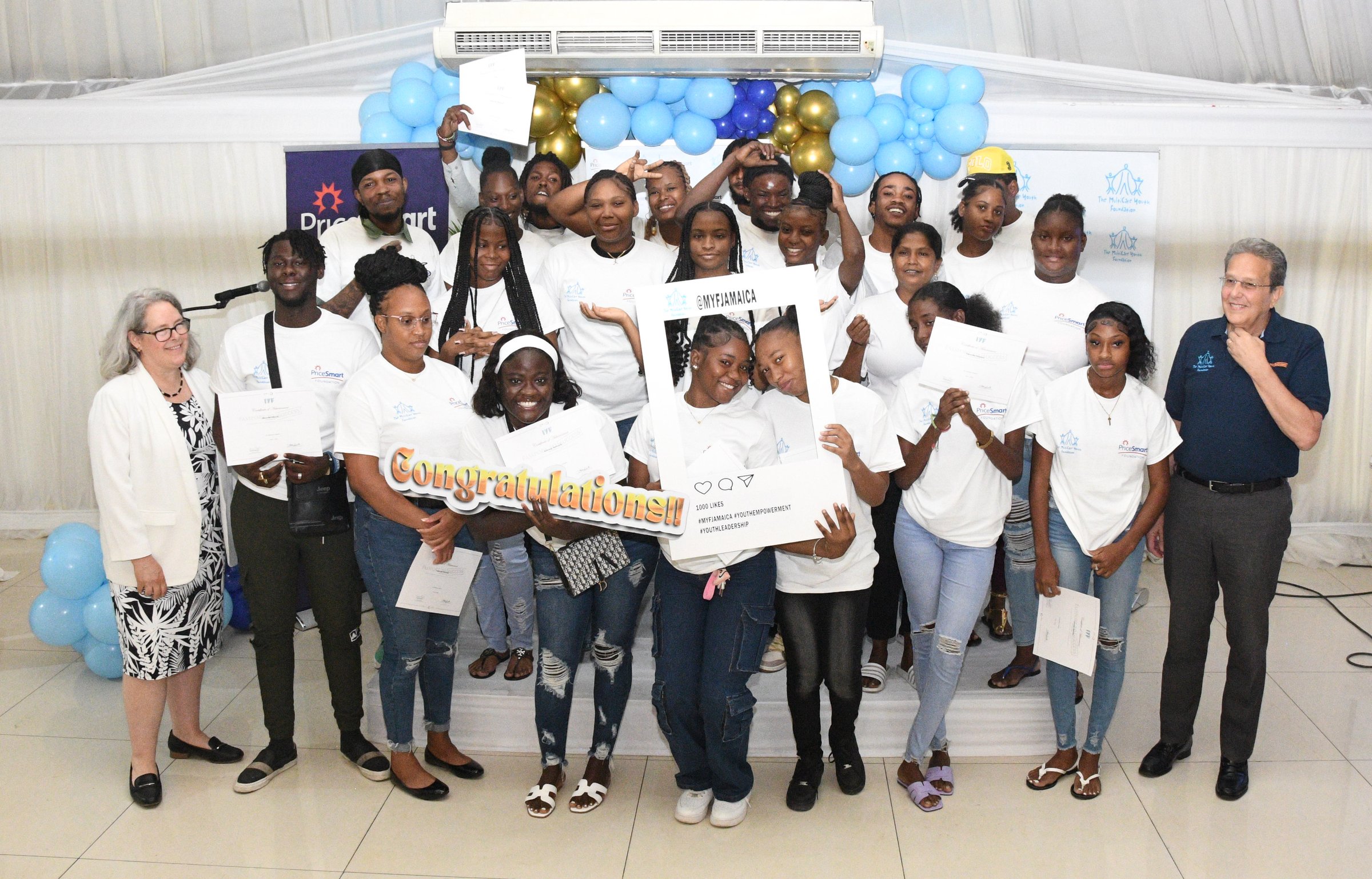 Graduates of the MYF YUTE Project by PriceSmart Foundation