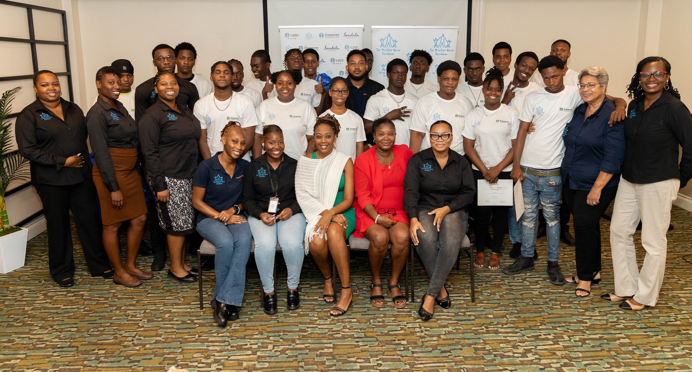 The MYF team and Starbucks YUTE Work II participants celebrate