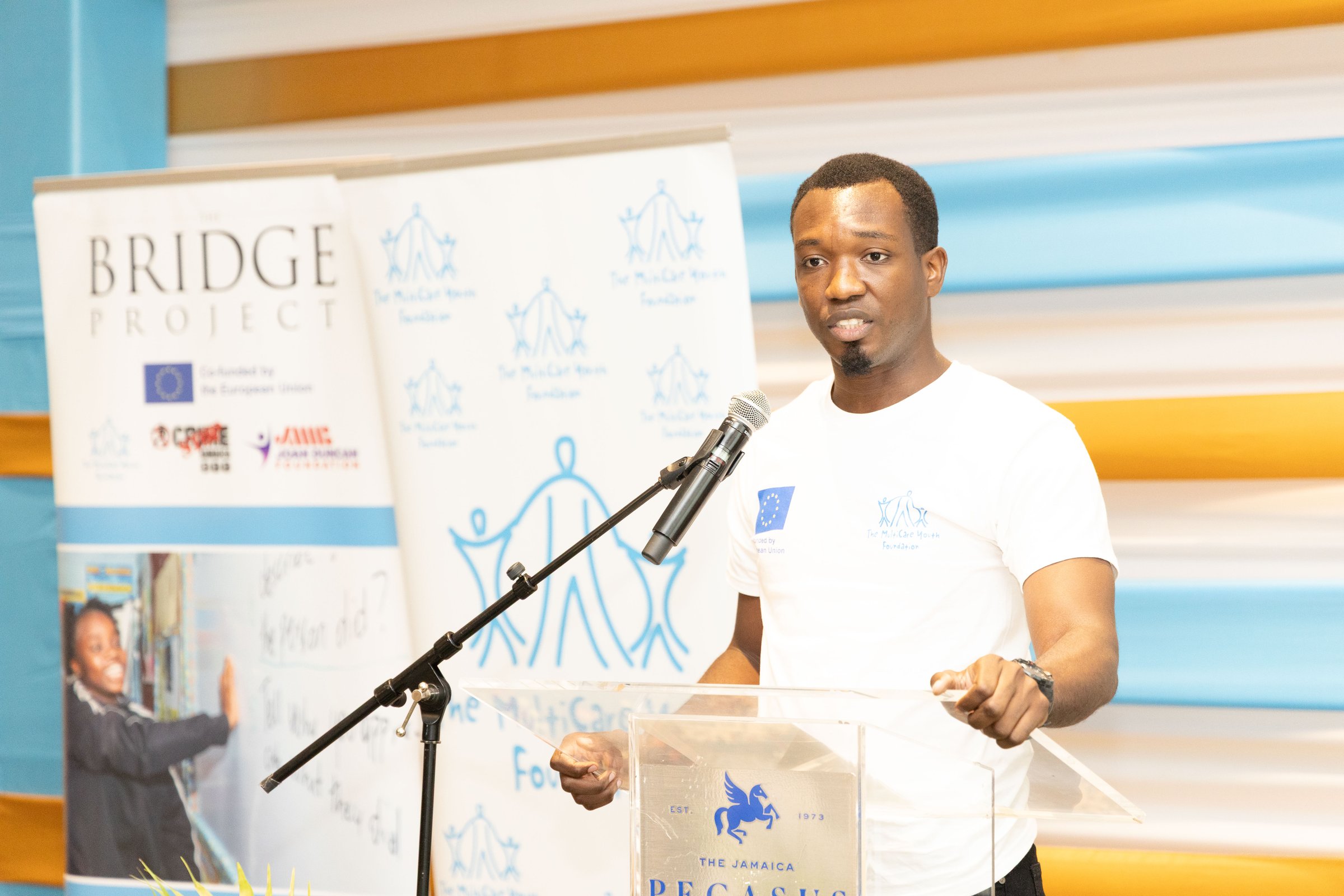 Youth speaker at the EU BRIDGE Project Close Out Ceremony